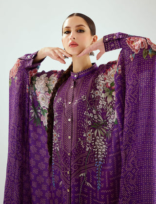 Rajdeep Ranawat-Dakota Purple Boxy Kaftan-INDIASPOPUP.COM