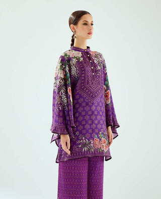 Rajdeep Ranawat-Nylla Purple Printed Tunic-INDIASPOPUP.COM
