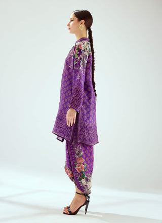 Rajdeep Ranawat-Sonth Purple Printed Dhoti Pant And Tunic-INDIASPOPUP.COM