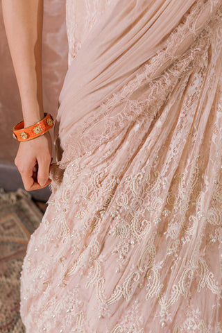 Rose Lace Embroidered Skirt Set by The Little Black Bow available on Indiaspopup
