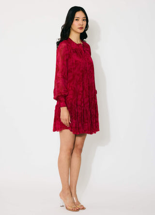 Hot pink and red short dress