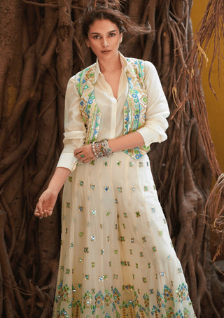 Gopi Vaid-Amara Jacket And Flared Pant Set-INDIASPOPUP.COM