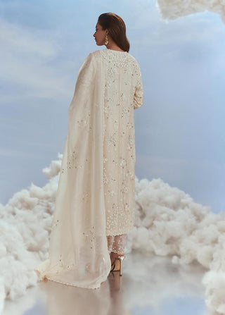 Nachiket Barve-Beige Straight Cut Kurta Set-INDIASPOPUP.COM