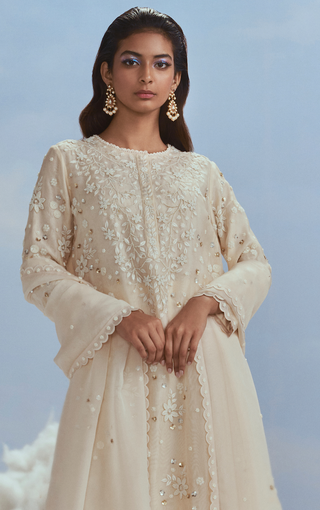 Nachiket Barve-Beige Straight Cut Kurta Set-INDIASPOPUP.COM
