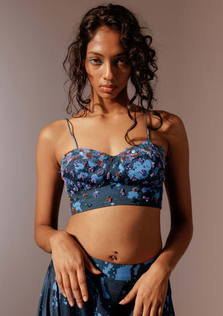 Nysa embroidered bustier