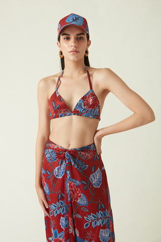 Payal Pratap-Ambon Red Printed Skirt-INDIASPOPUP.COM