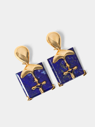 Outhouse Gold Sculpt Earrings available on indiaspopup