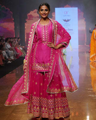 Gopi Vaid-Shiddat Rani Pink Sharara Set-INDIASPOPUP.COM