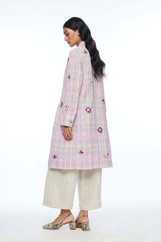 Serafinii multicolor checkered jacket