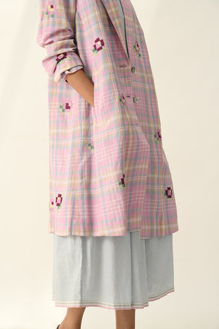 Serafinii multicolor checkered jacket