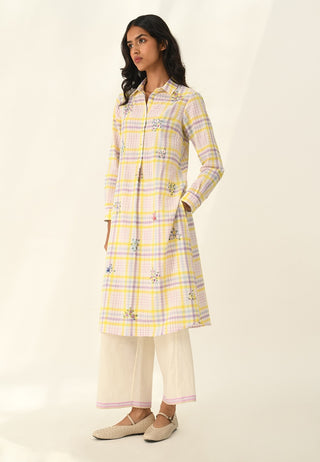 Pinetorum ivoey check tunic