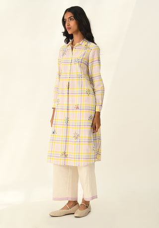 Pinetorum ivoey check tunic