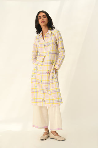 Pinetorum ivoey check tunic