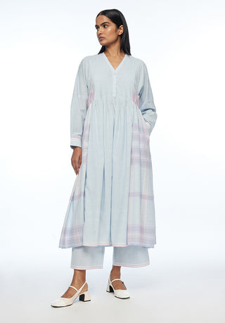 Nutkana patchwork tunic dress