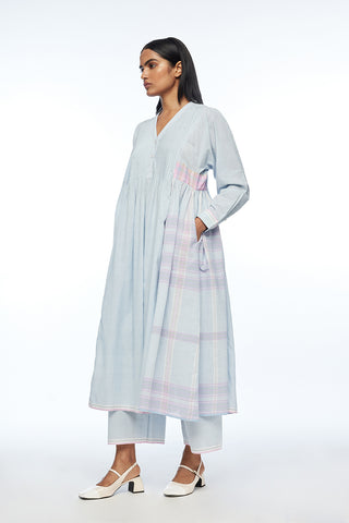 Nutkana patchwork tunic dress