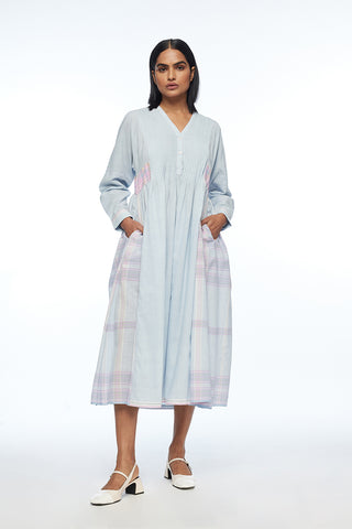 Nutkana patchwork tunic dress