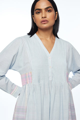 Nutkana patchwork tunic dress