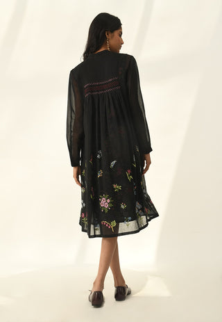 Altissimo black tunic dress