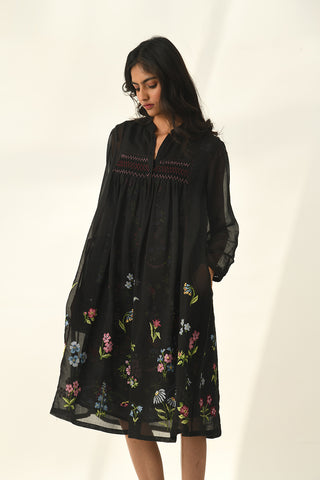 Altissimo black tunic dress