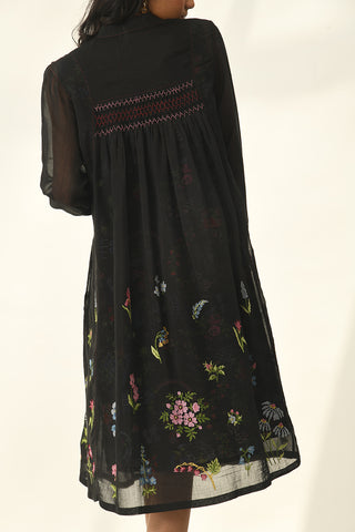 Altissimo black tunic dress