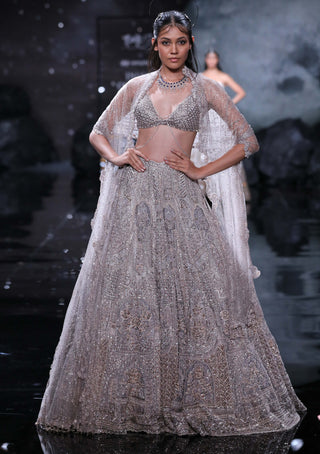 Dolly J-Sybil Dusty Ivory Lehenga Set-INDIASPOPUP.COM