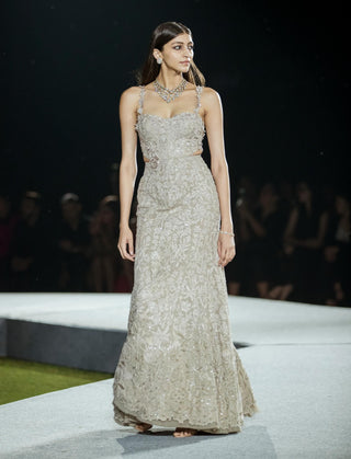 Champagne tonal cindie gown