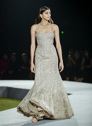 Champagne tonal cindie gown