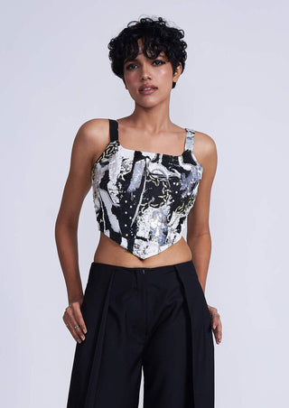 Advait-Kafka Embroidered Corset-INDIASPOPUP.COM