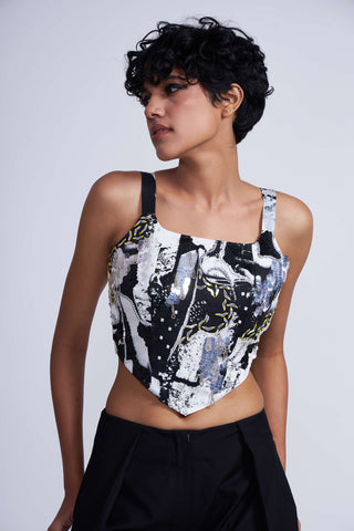 Advait-Kafka Embroidered Corset-INDIASPOPUP.COM