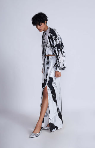 Advait-Yuki A-Line Skirt-INDIASPOPUP.COM