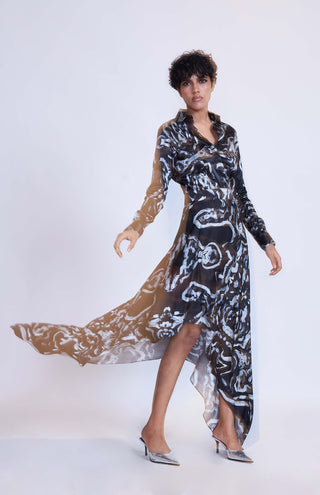 Advait-Toru Handkerchief Skirt-INDIASPOPUP.COM