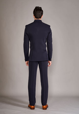 Arjun Kilachand-Navy Blue Bandgala And Trouser-INDIASPOPUP.COM