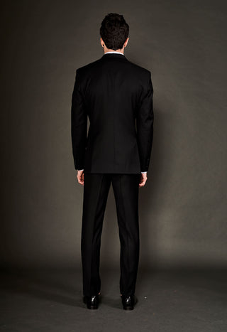 Arjun Kilachand-Black Embroidered Jacket And Trousers-INDIASPOPUP.COM