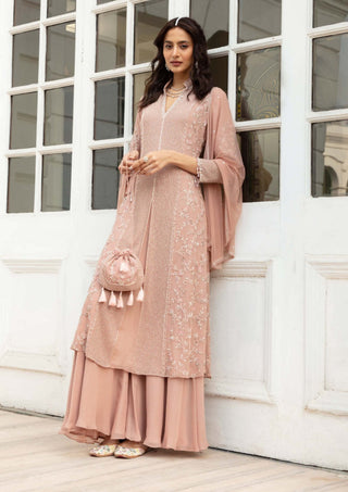 Amitabh Malhotra-Dusty Pink Embellished Sharara Set-INDIASPOPUP.COM
