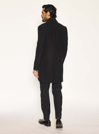 Onyx line draped jacket set