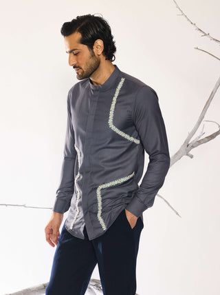 Lumen grid statement shirt