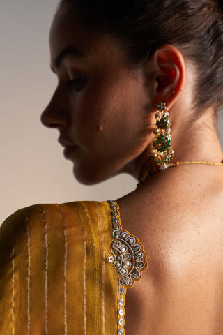 Honey Gold Embroidered Lehenga Set by Osaa By Adarsh, available on Indiaspopup.com