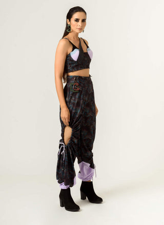 Siddhant Aggarwal-Black Agitation Trousers-INDIASPOPUP.COM