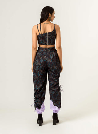 Siddhant Aggarwal-Black Agitation Trousers-INDIASPOPUP.COM