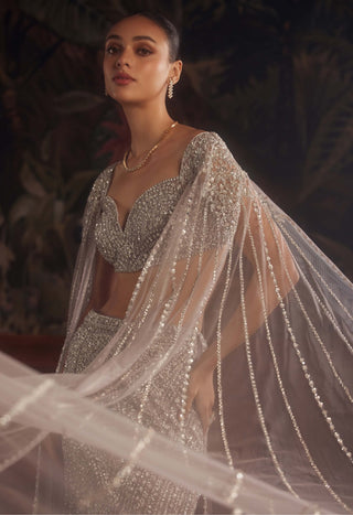 Roqa Altair Lilac Lehenga Set available on indiaspopup