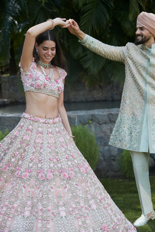 Ameera pink lehenga set