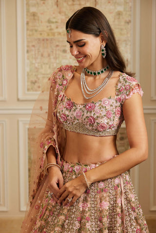 Ameera pink lehenga set