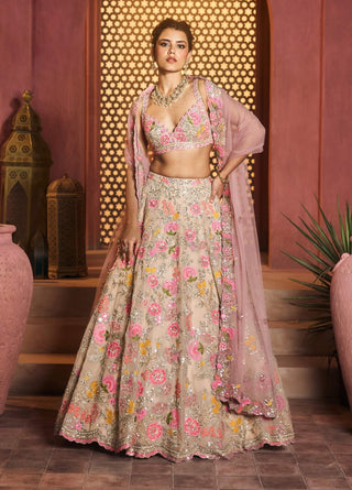 Yasmin ivory lehenga set