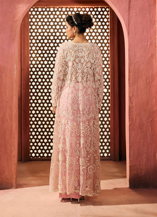 Zeeba pink jacket, blouse and dhoti