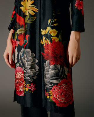 Black Digital Printed Tunic And Palazzo by Balance By Rohit Bal available on Indiaspopup.com