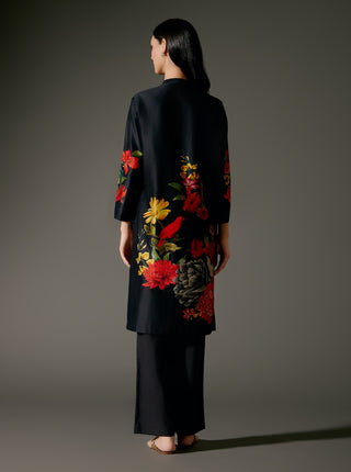Black Digital Printed Tunic And Palazzo by Balance By Rohit Bal available on Indiaspopup.com