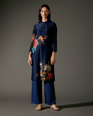 Indigo Abstract Digital Print Tunic And Palazzo by Balance By Rohit Bal available on Indiaspopup.com