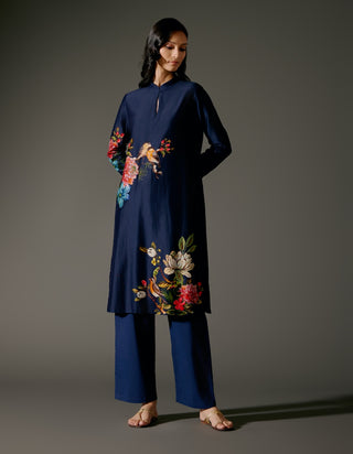 Indigo Abstract Digital Print Tunic And Palazzo by Balance By Rohit Bal available on Indiaspopup.com