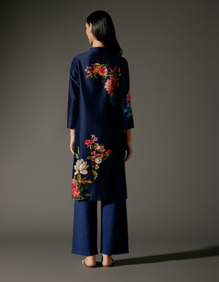 Indigo Abstract Digital Print Tunic And Palazzo by Balance By Rohit Bal available on Indiaspopup.com