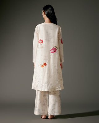 Ivory Abstract Digital Print Tunic And Pants by Balance By Rohit Bal available on Indiaspopup.com